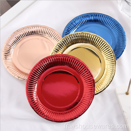 Vente chaude Nordic Style Golden Edg Assiette